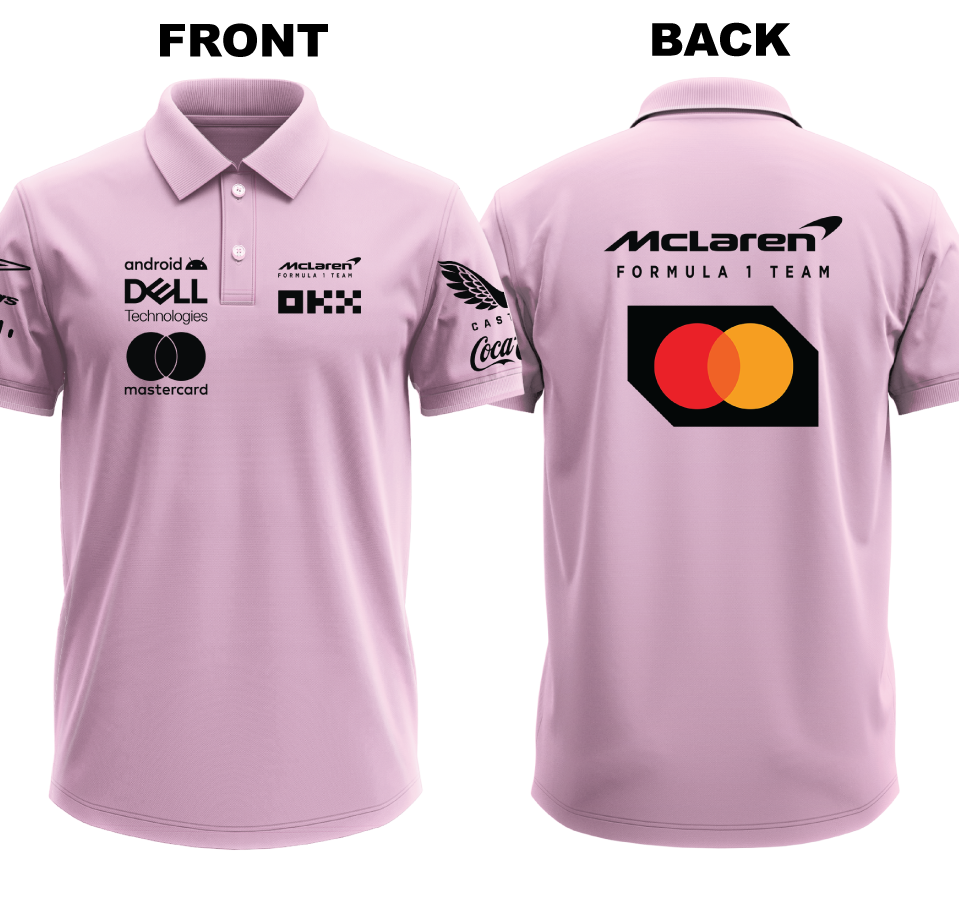 Drifit Polo Shirt: Mclaren (Front and Back)