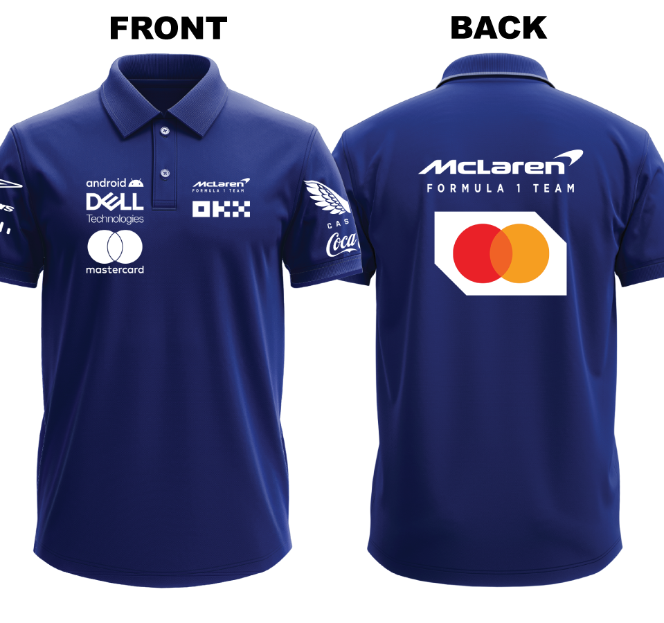 Drifit Polo Shirt: Mclaren (Front and Back)