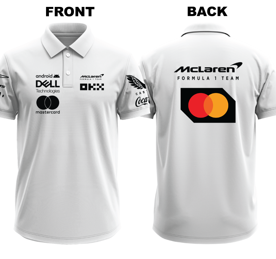 Drifit Polo Shirt: Mclaren (Front and Back)