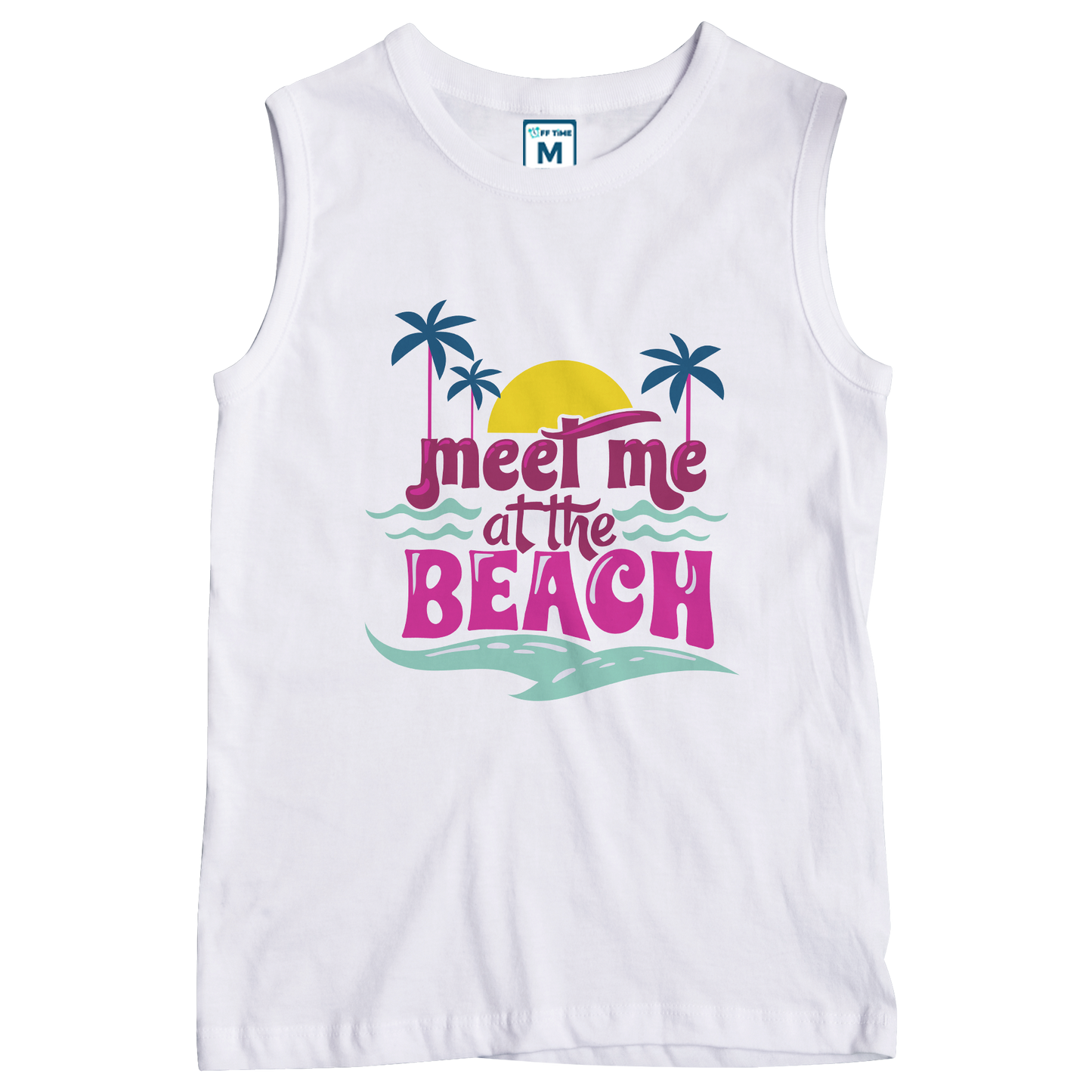 Sleeveless Drifit Shirt: Meet Beach