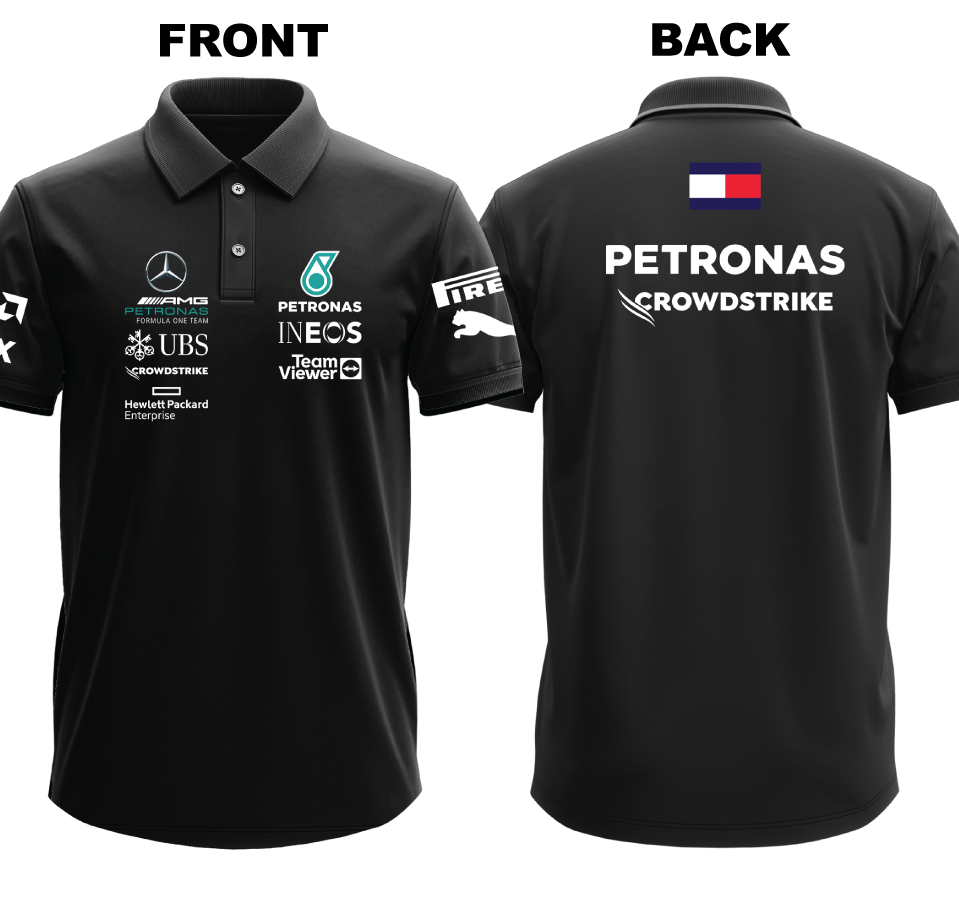 Drifit Polo Shirt: Mercedes (Front and Back)