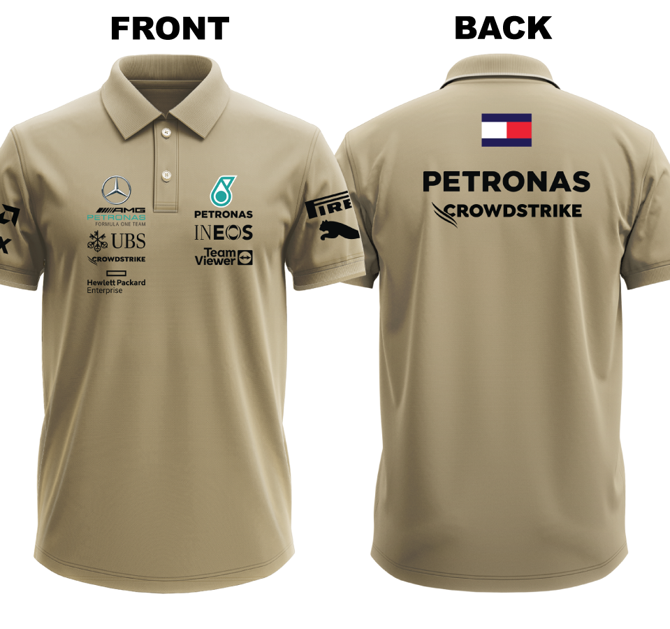 Drifit Polo Shirt: Mercedes (Front and Back)