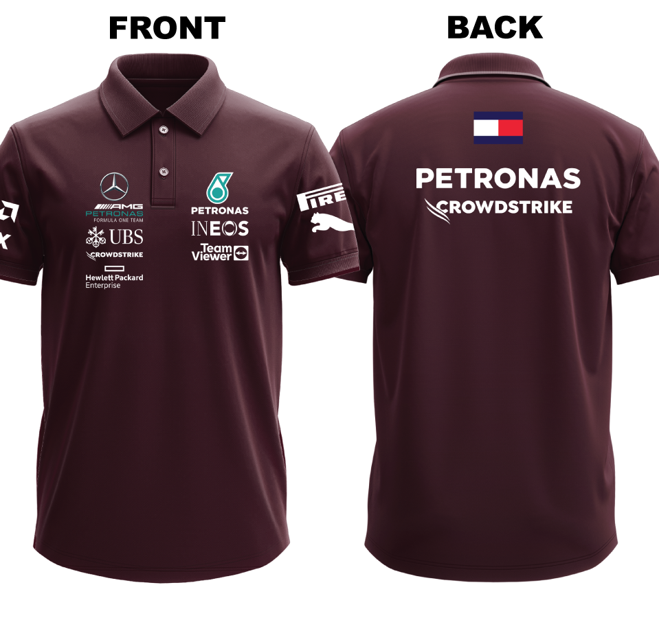 Drifit Polo Shirt: Mercedes (Front and Back)