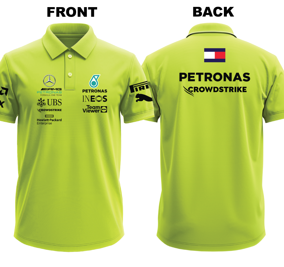 Drifit Polo Shirt: Mercedes (Front and Back)
