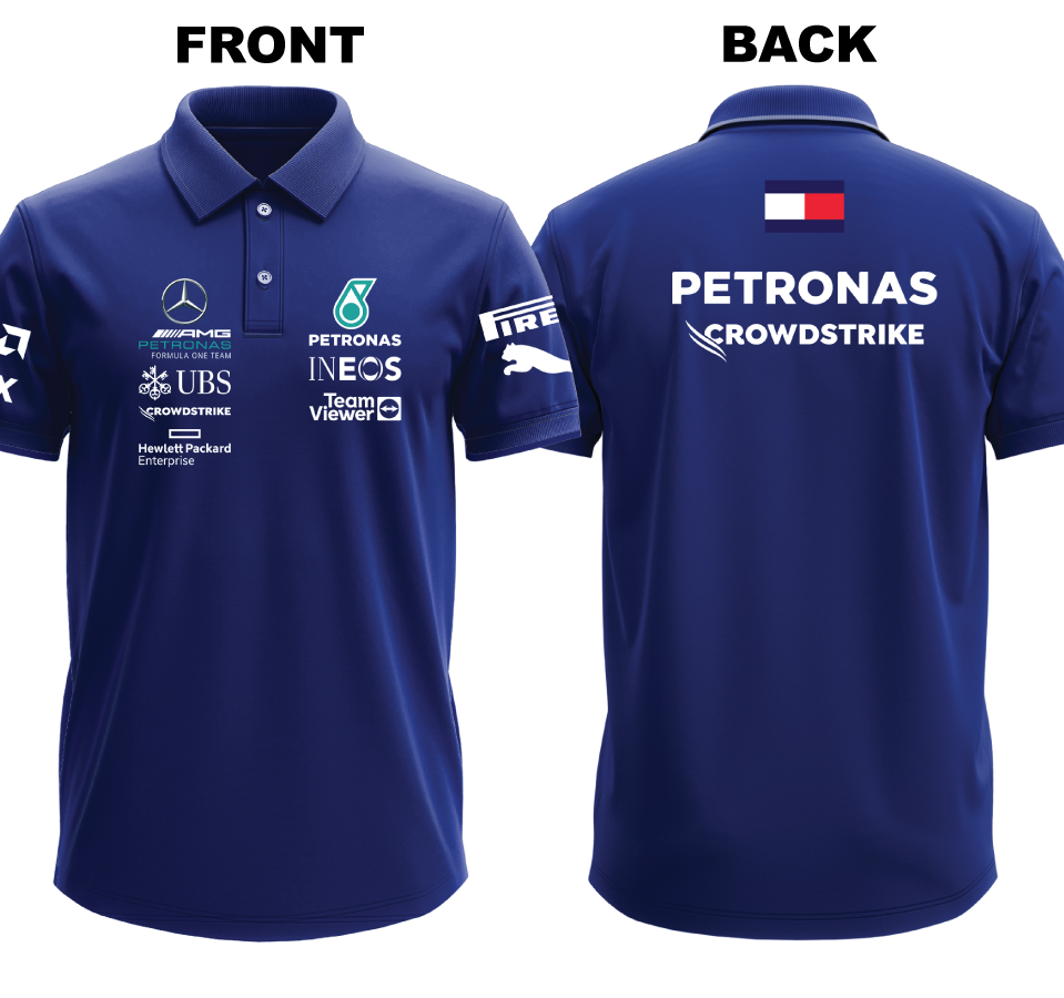 Drifit Polo Shirt: Mercedes (Front and Back)