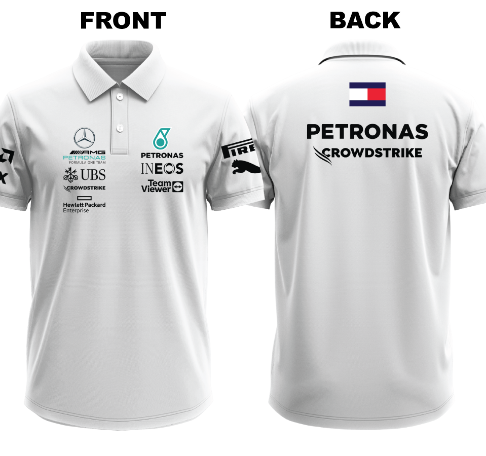 Drifit Polo Shirt: Mercedes (Front and Back)