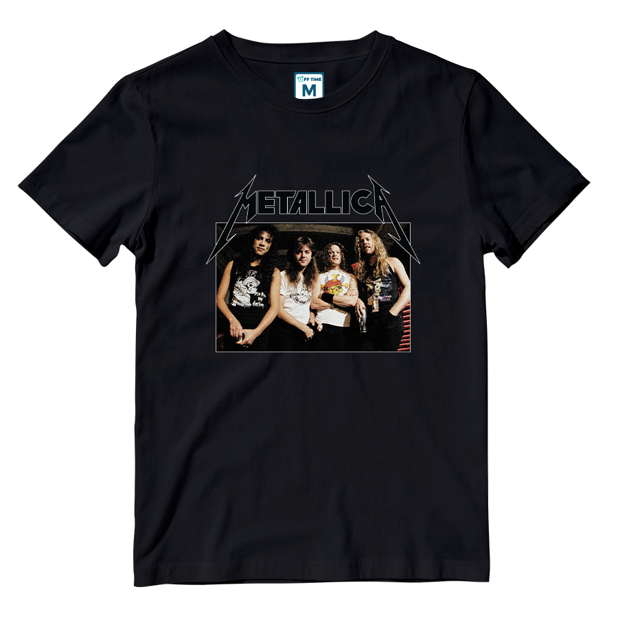 Cotton Shirt: Metallica Grunge Band Photo