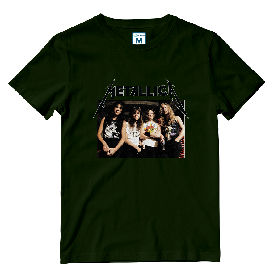 Cotton Shirt: Metallica Grunge Band Photo