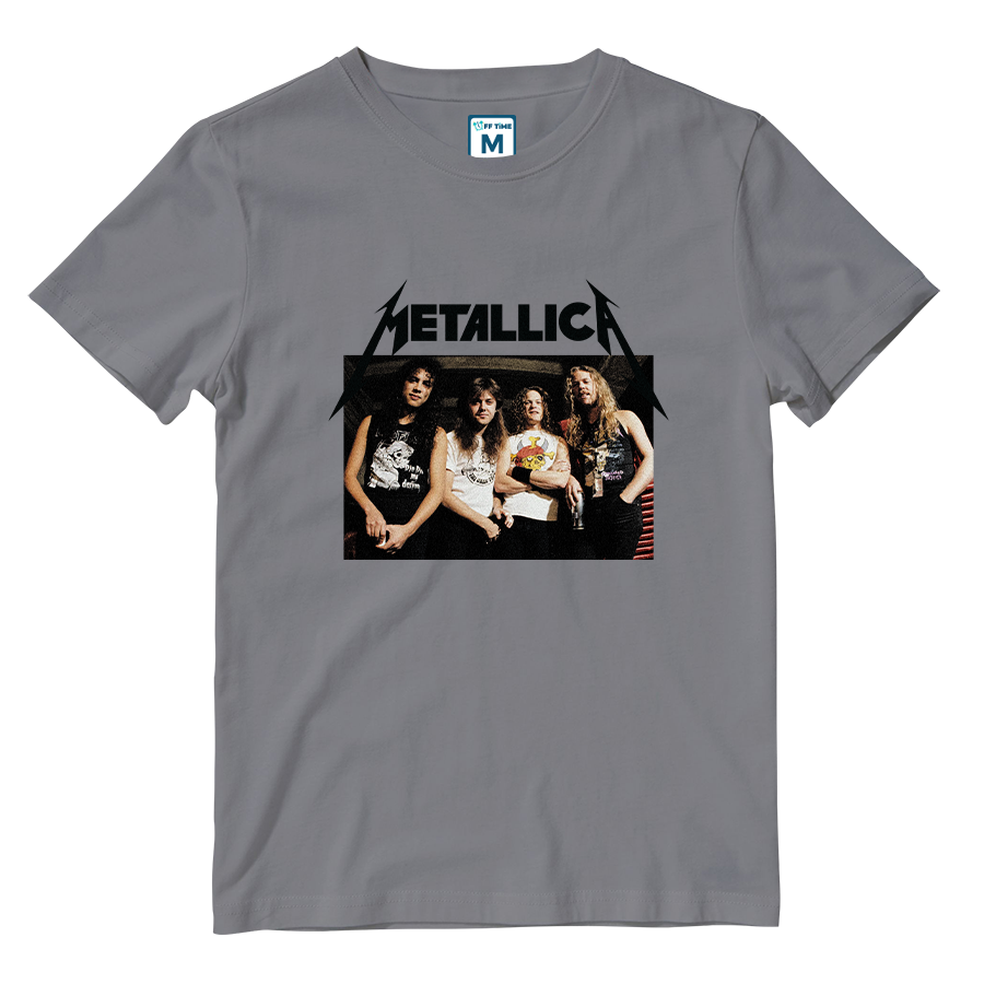 Cotton Shirt: Metallica Grunge Band Photo