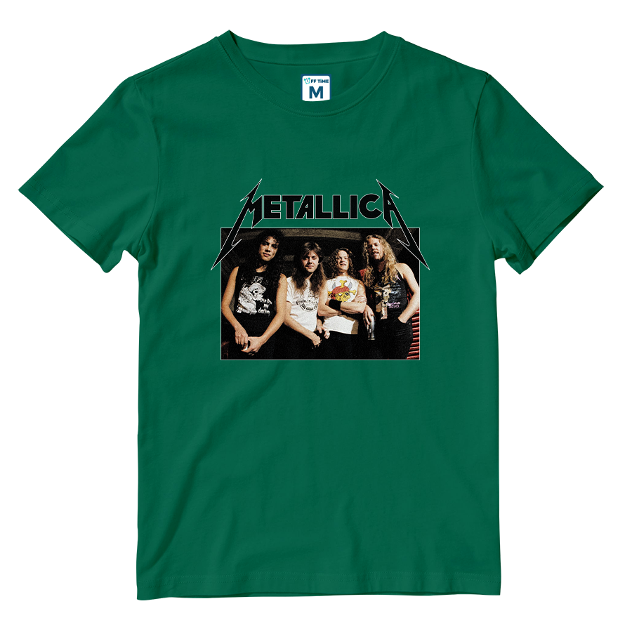 Cotton Shirt: Metallica Grunge Band Photo