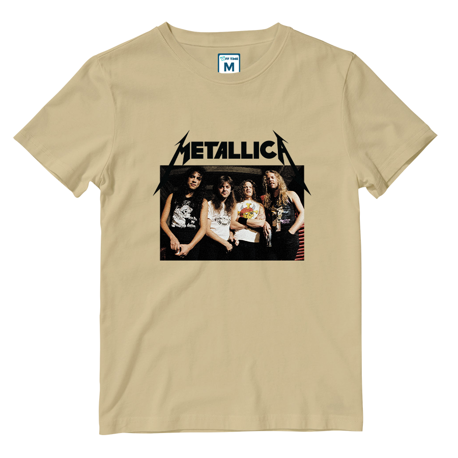 Cotton Shirt: Metallica Grunge Band Photo