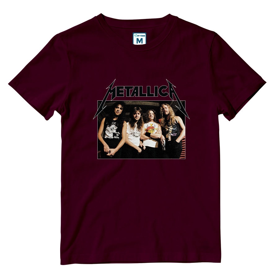 Cotton Shirt: Metallica Grunge Band Photo