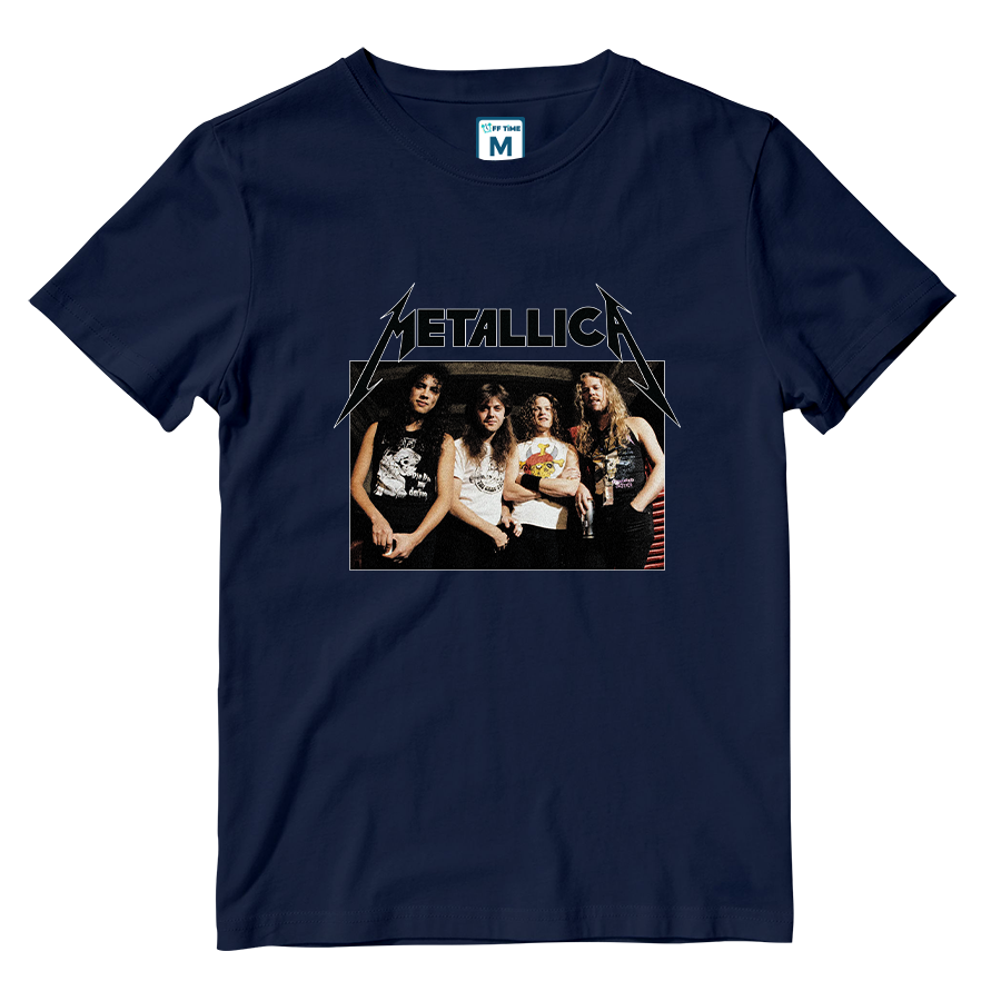 Cotton Shirt: Metallica Grunge Band Photo