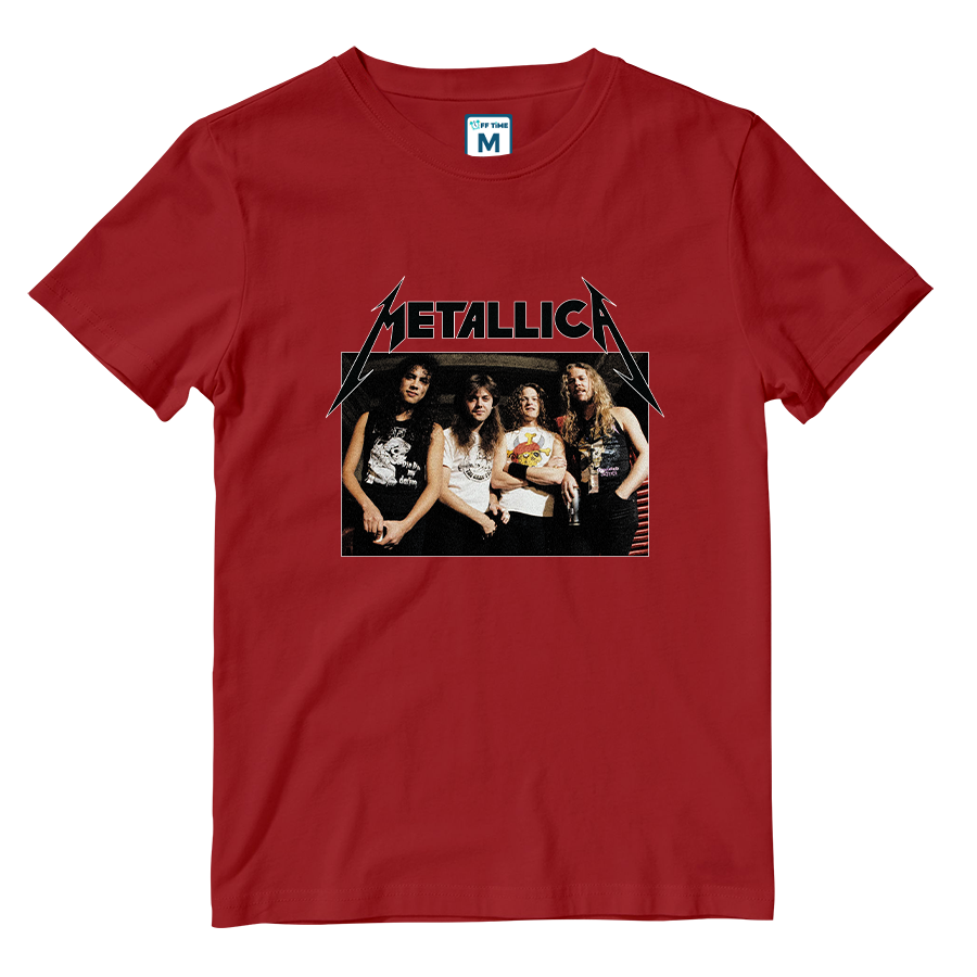 Cotton Shirt: Metallica Grunge Band Photo