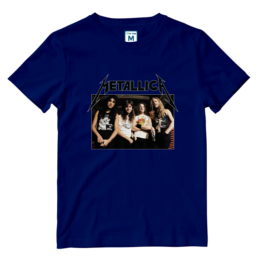 Cotton Shirt: Metallica Grunge Band Photo
