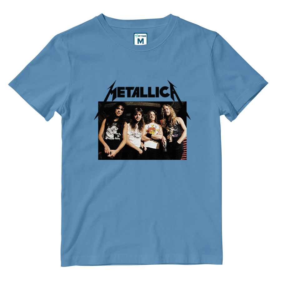 Cotton Shirt: Metallica Grunge Band Photo