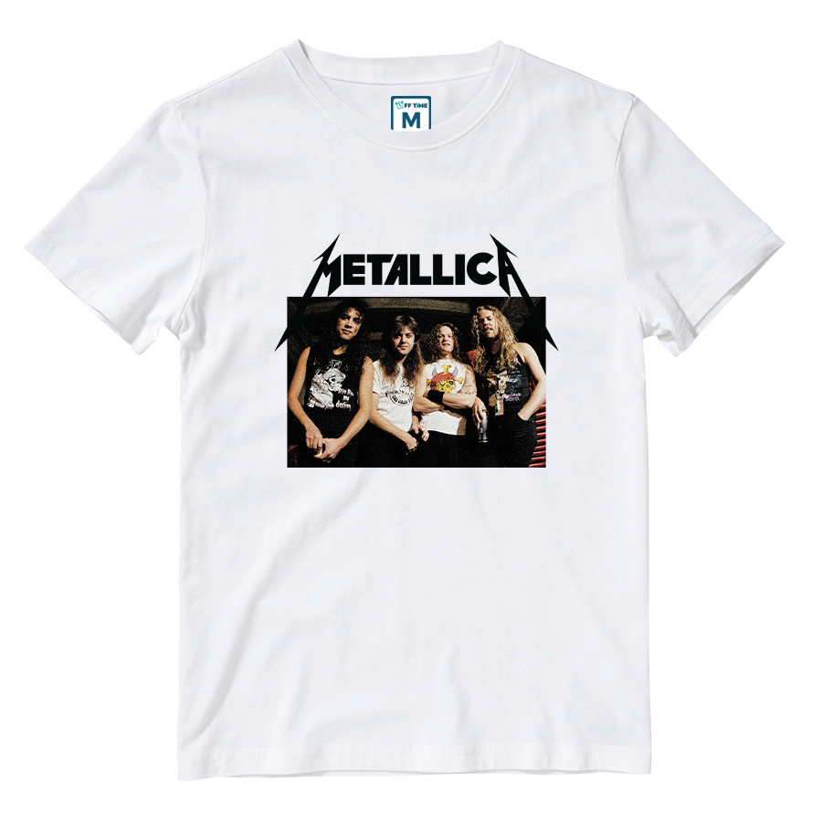 Cotton Shirt: Metallica Grunge Band Photo