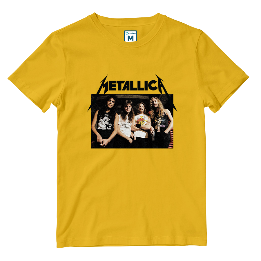 Cotton Shirt: Metallica Grunge Band Photo