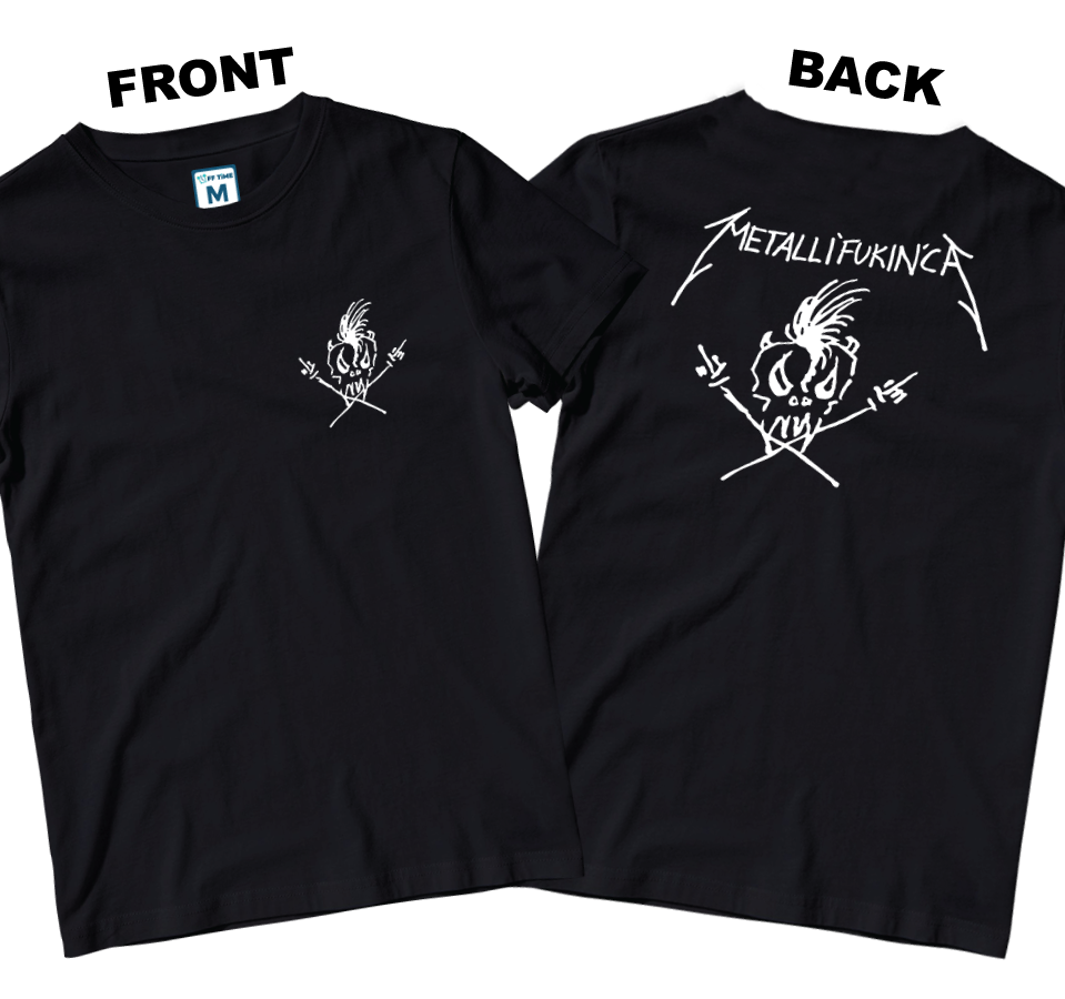 Cotton Shirt: Metallifukinca (Front and Back)