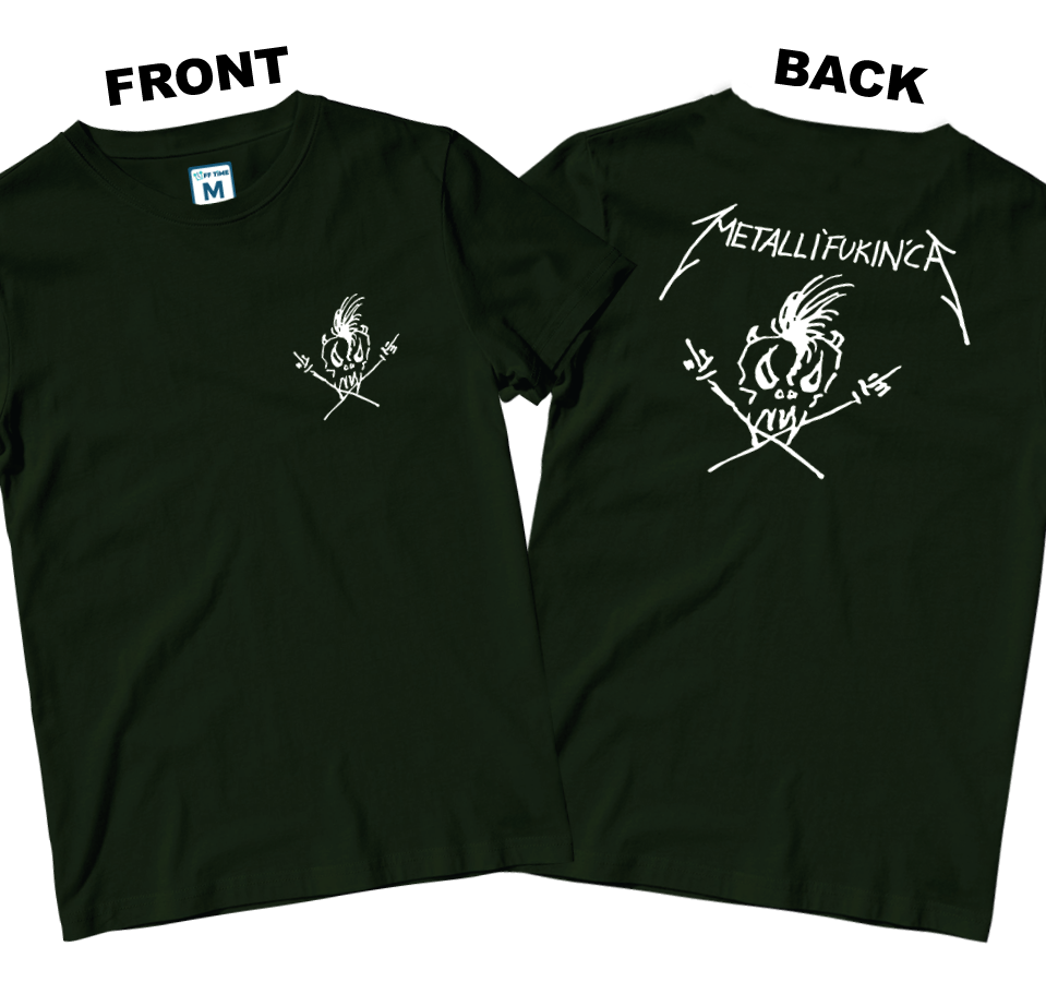Cotton Shirt: Metallifukinca (Front and Back)