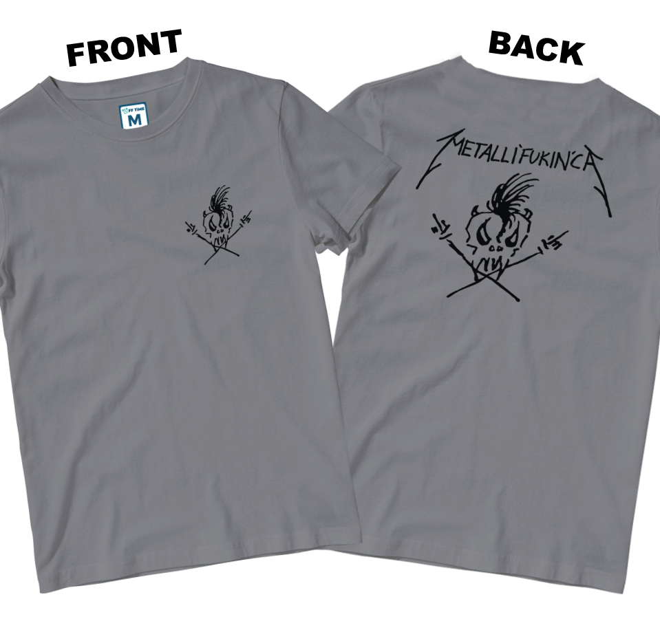 Cotton Shirt: Metallifukinca (Front and Back)