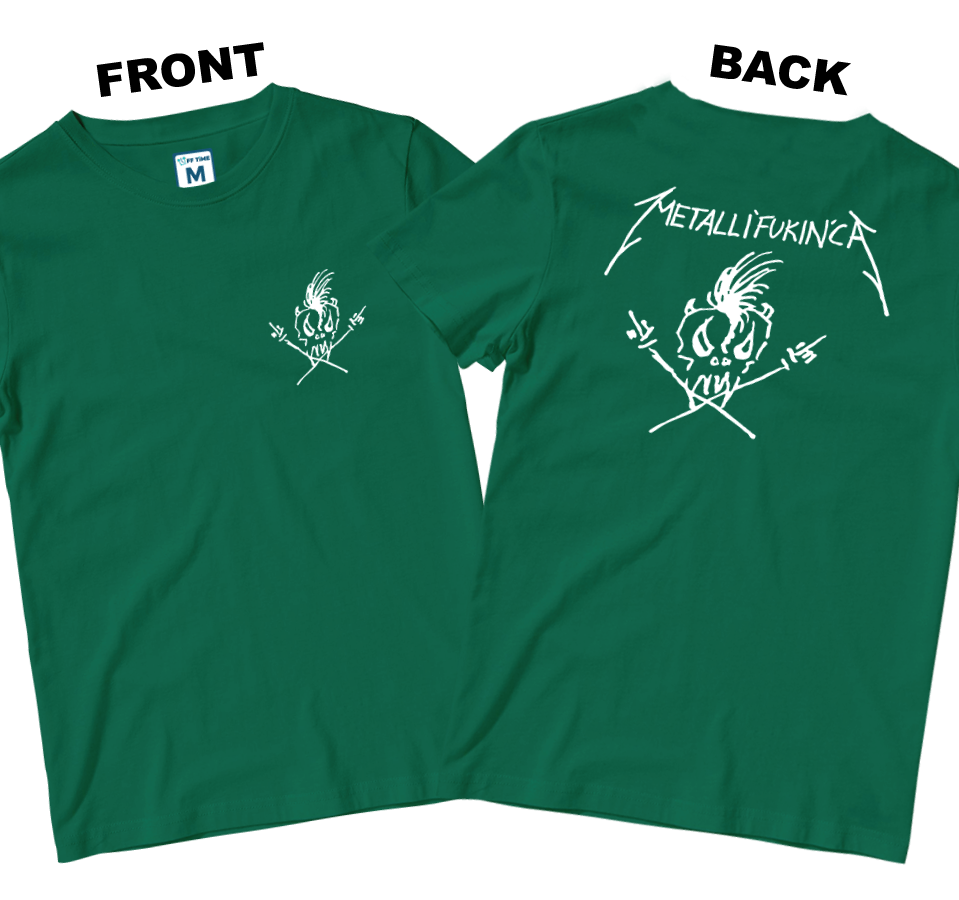 Cotton Shirt: Metallifukinca (Front and Back)