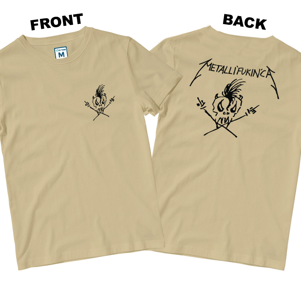 Cotton Shirt: Metallifukinca (Front and Back)