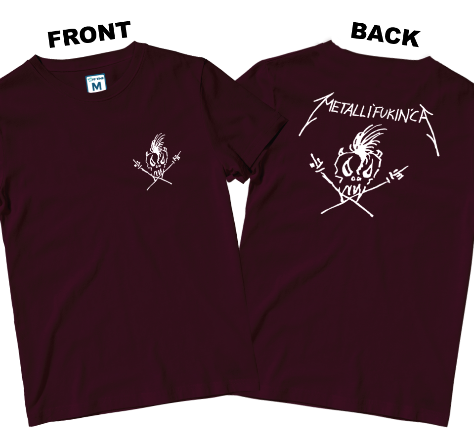 Cotton Shirt: Metallifukinca (Front and Back)