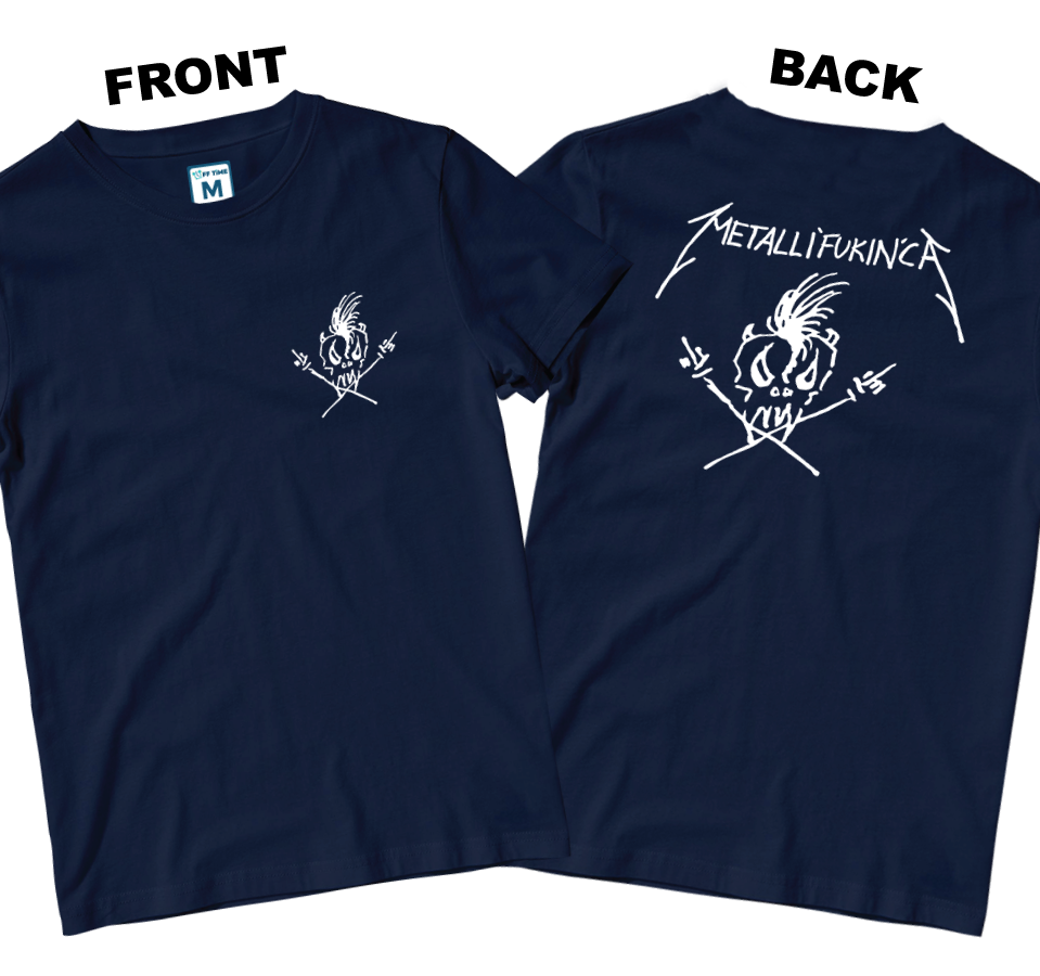 Cotton Shirt: Metallifukinca (Front and Back)