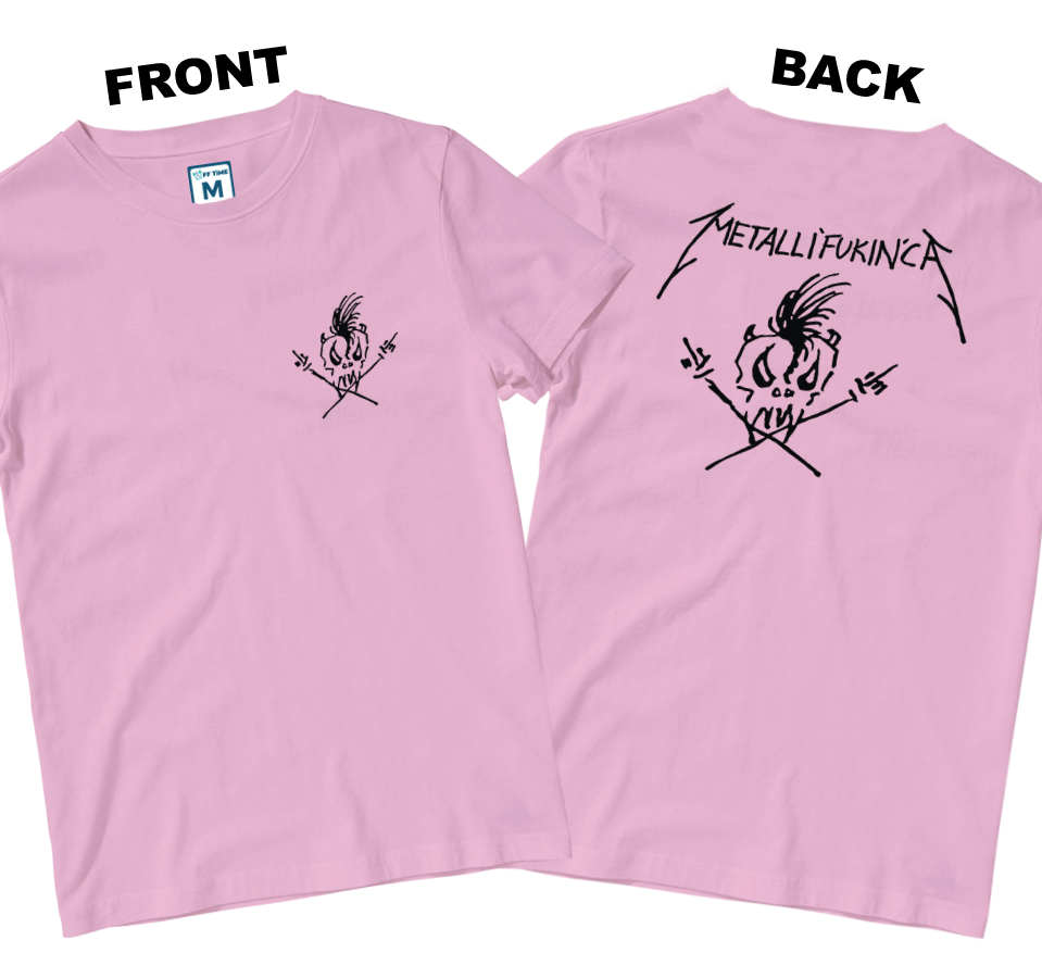 Cotton Shirt: Metallifukinca (Front and Back)
