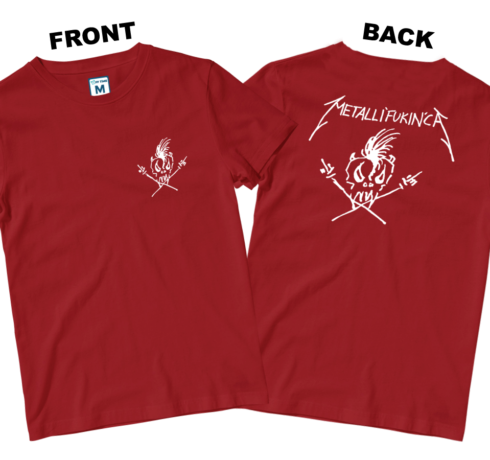Cotton Shirt: Metallifukinca (Front and Back)