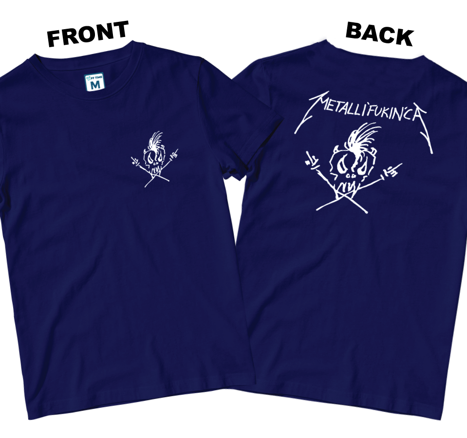 Cotton Shirt: Metallifukinca (Front and Back)