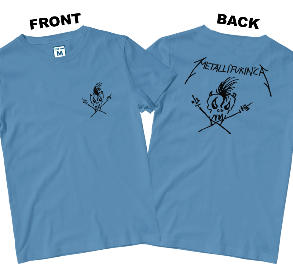 Cotton Shirt: Metallifukinca (Front and Back)