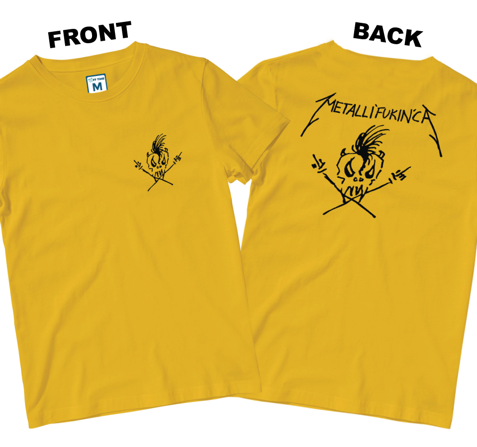Cotton Shirt: Metallifukinca (Front and Back)