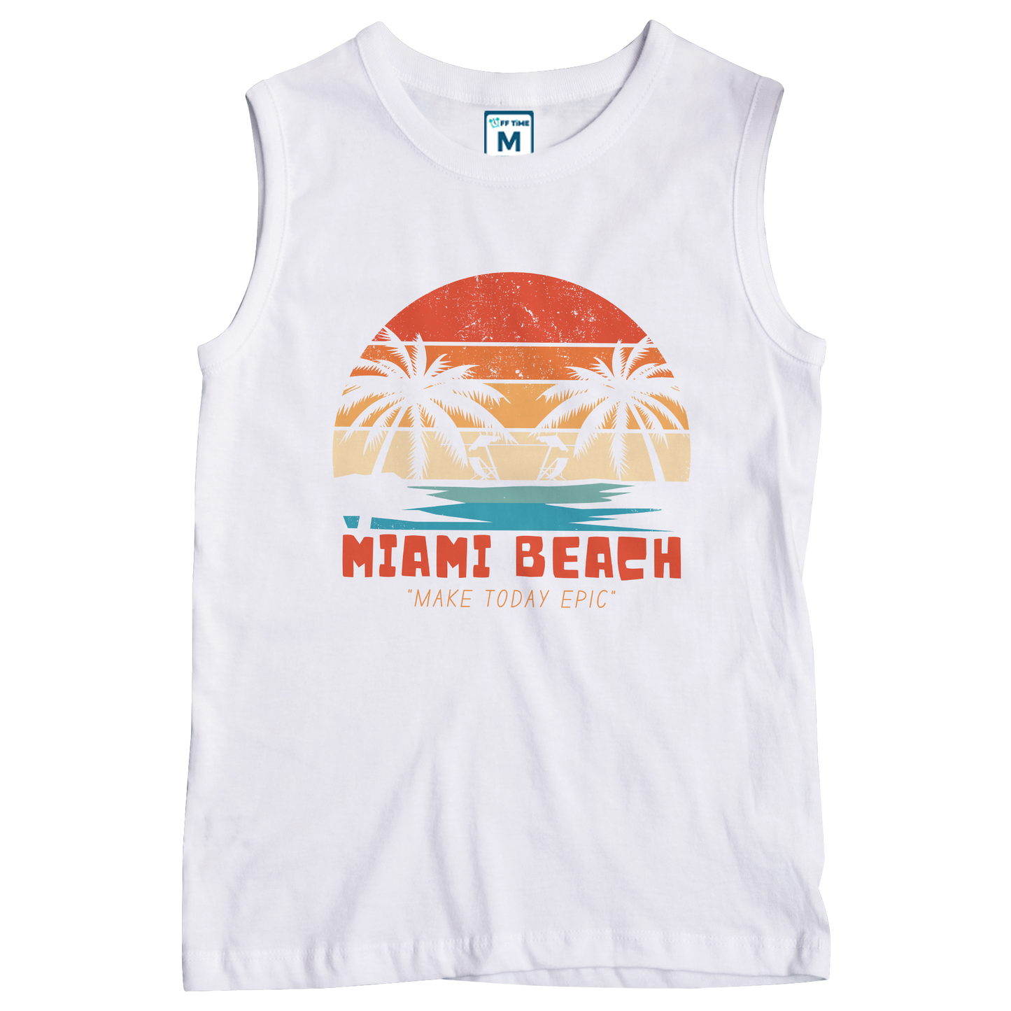 Sleeveless Drifit Shirt: Miami Beach