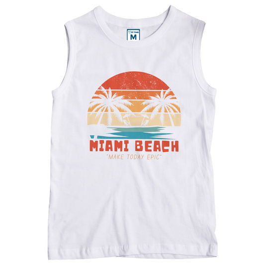 Sleeveless Drifit Shirt: Miami Beach