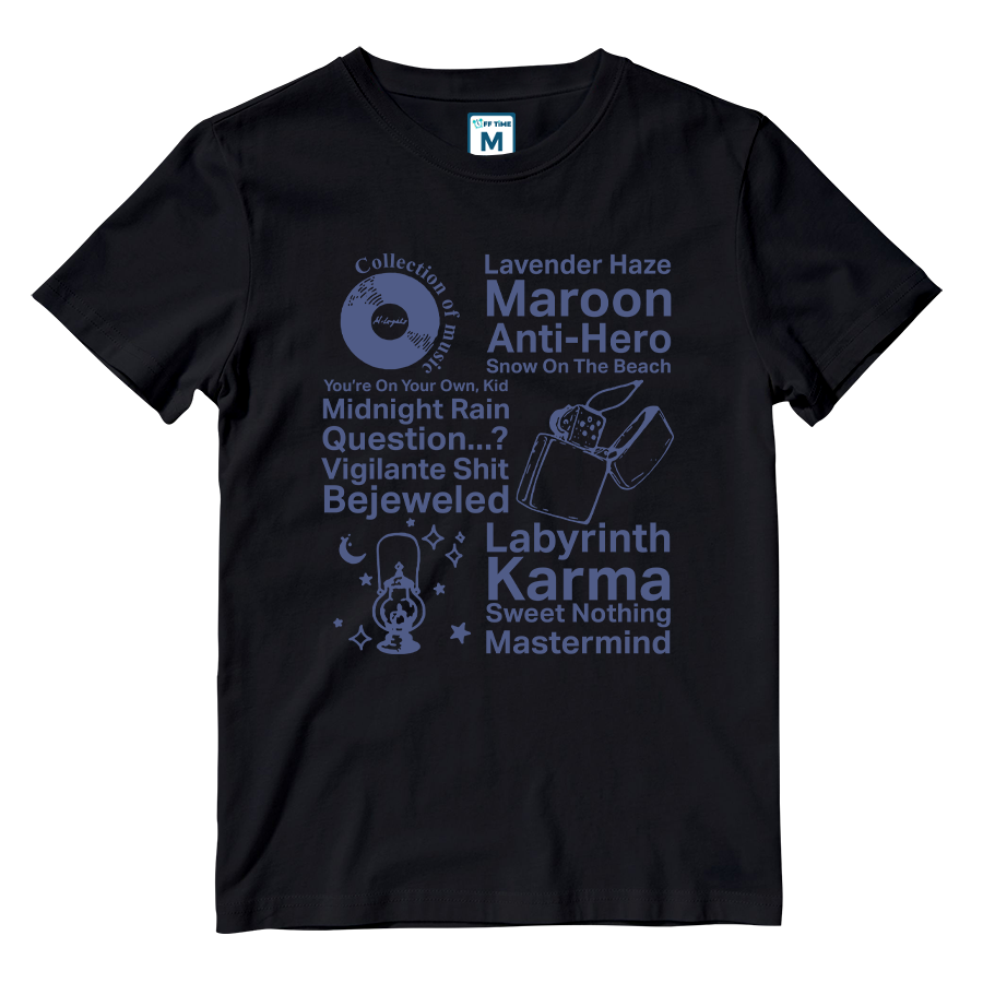 Cotton Shirt: Midnight Playlist (Front Only)