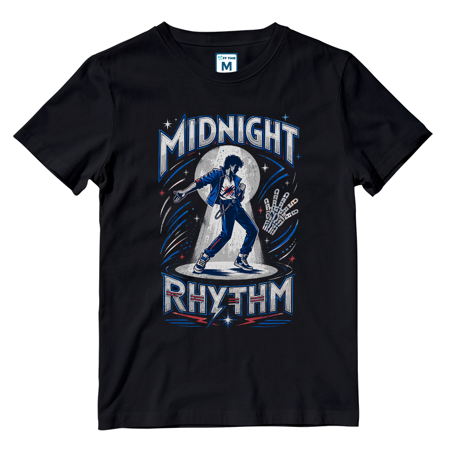 Cotton Shirt: Midnight Rhythm
