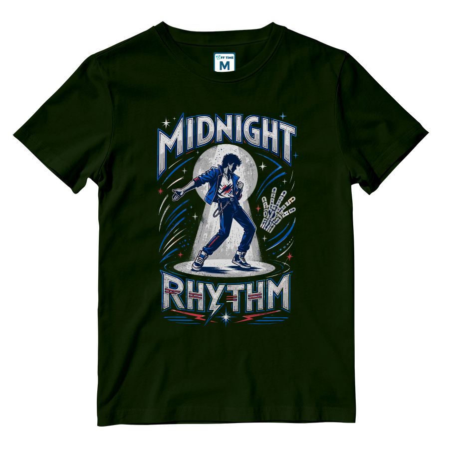 Cotton Shirt: Midnight Rhythm