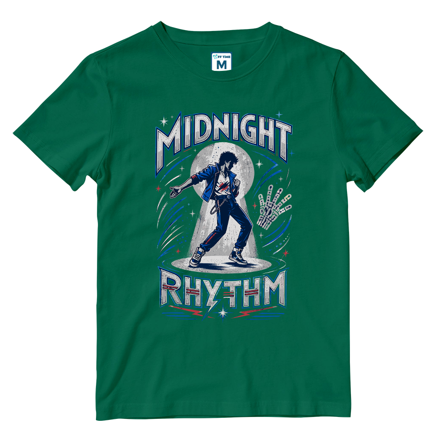 Cotton Shirt: Midnight Rhythm