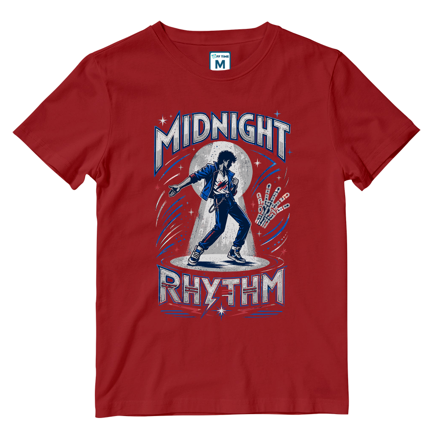 Cotton Shirt: Midnight Rhythm