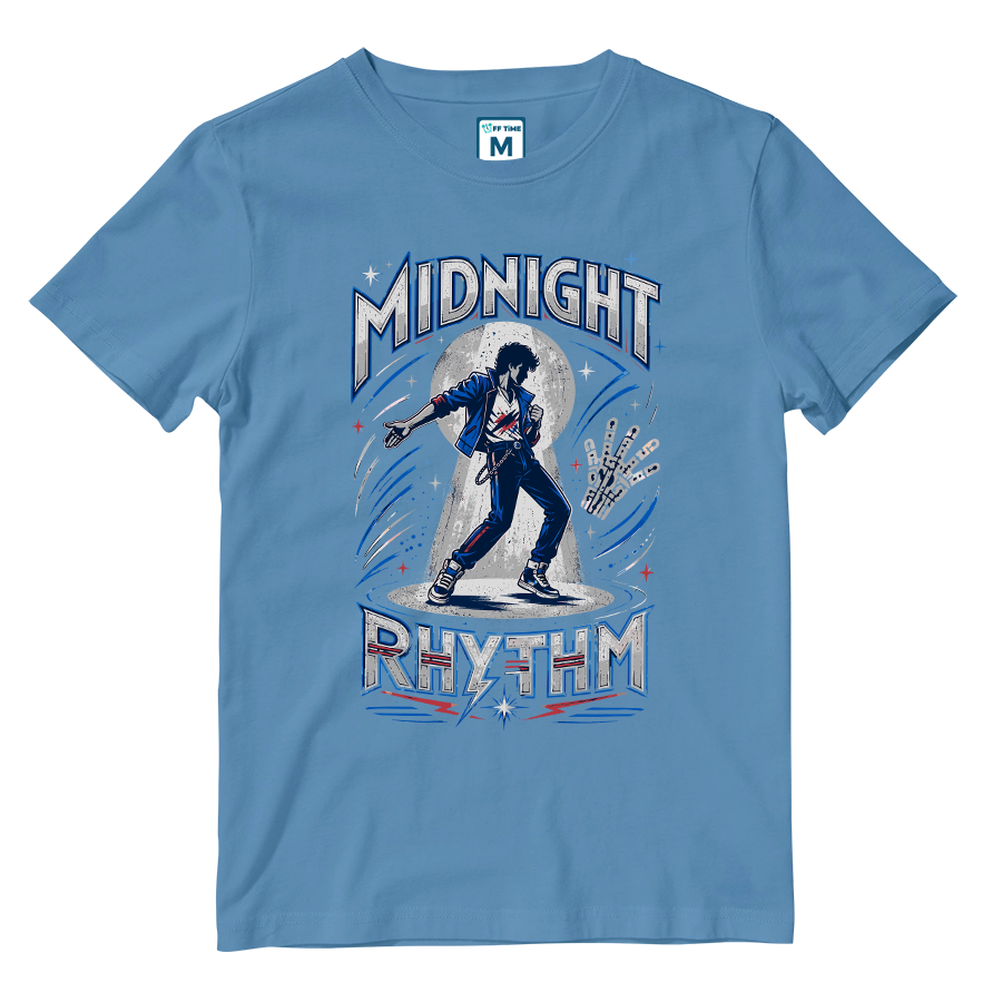 Cotton Shirt: Midnight Rhythm