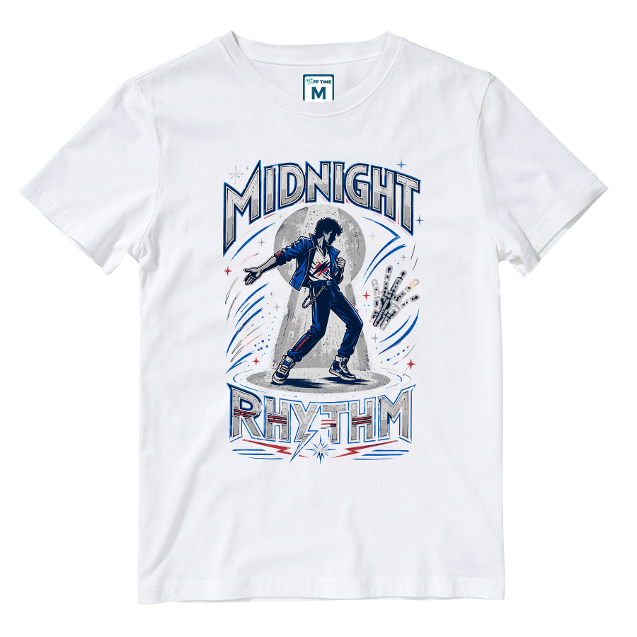 Cotton Shirt: Midnight Rhythm