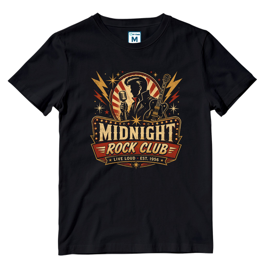 Cotton Shirt: Midnight Rock