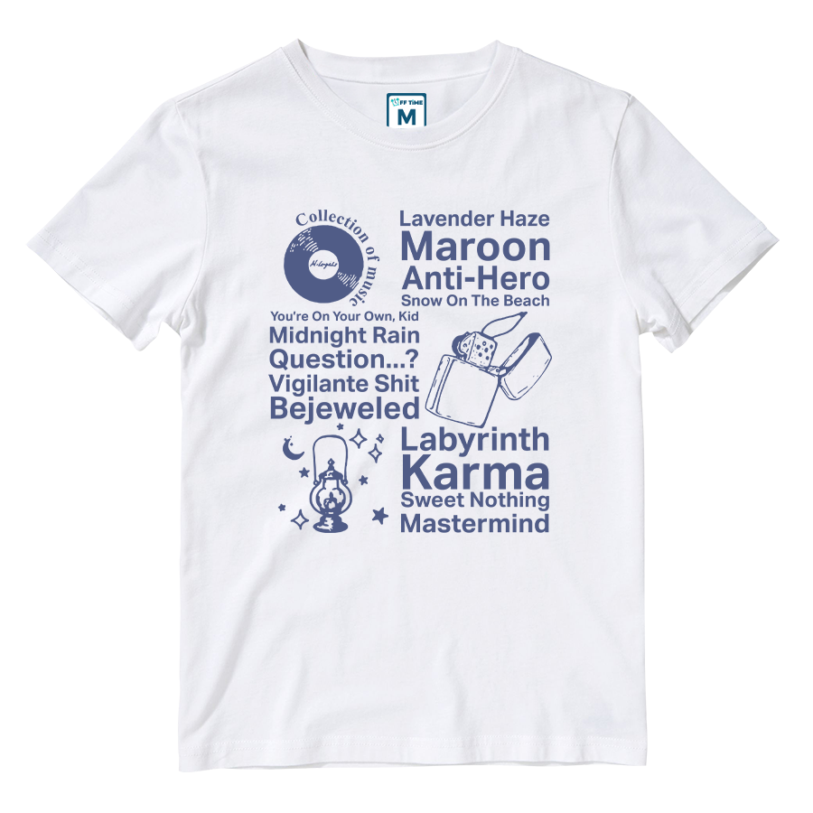 Cotton Shirt: Midnight Playlist (Front Only)