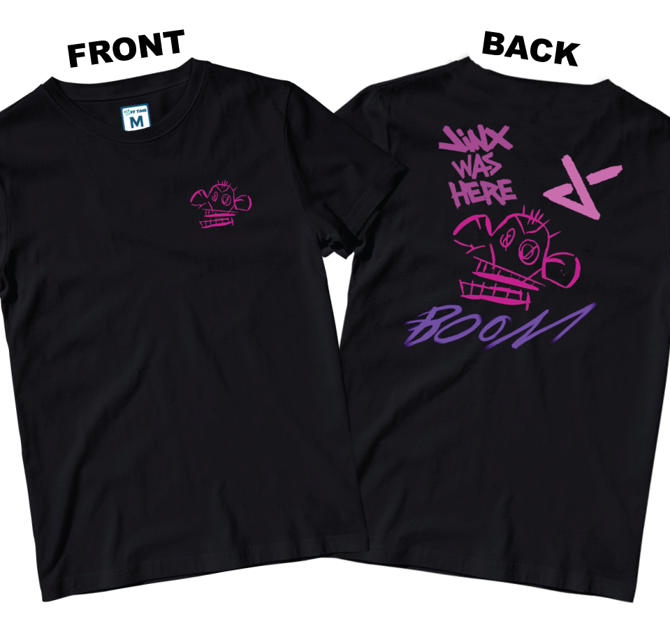 Cotton Shirt: Monkey Boom (Front and Back)