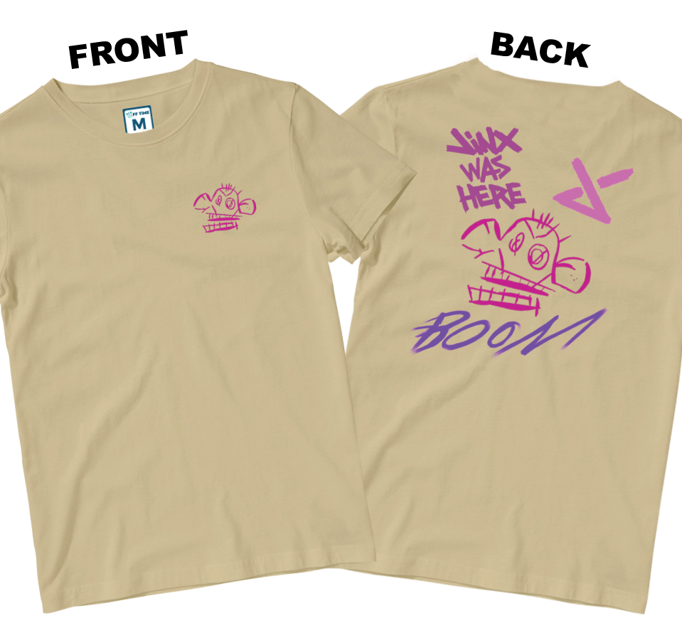 Cotton Shirt: Monkey Boom (Front and Back)