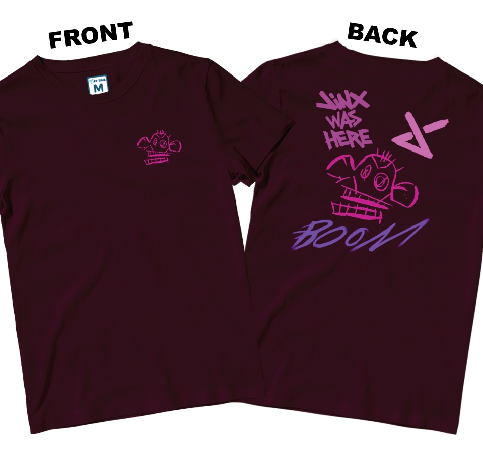 Cotton Shirt: Monkey Boom (Front and Back)