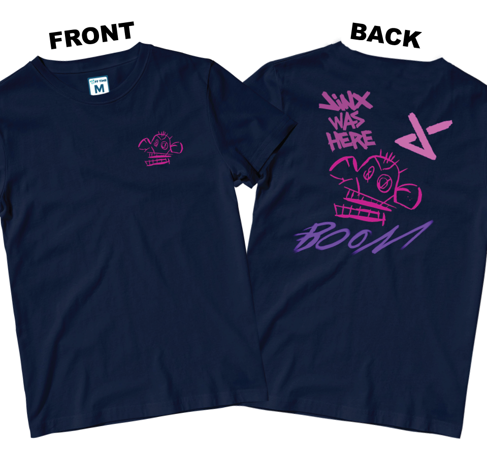 Cotton Shirt: Monkey Boom (Front and Back)