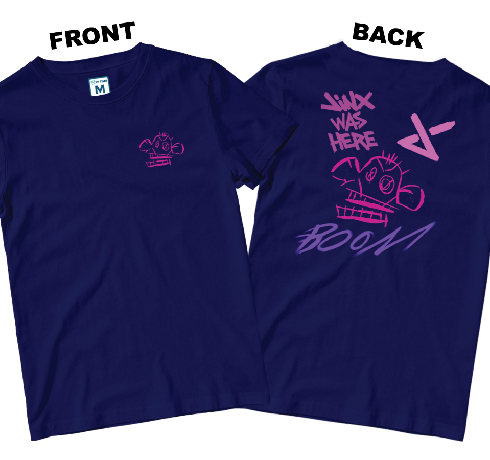 Cotton Shirt: Monkey Boom (Front and Back)